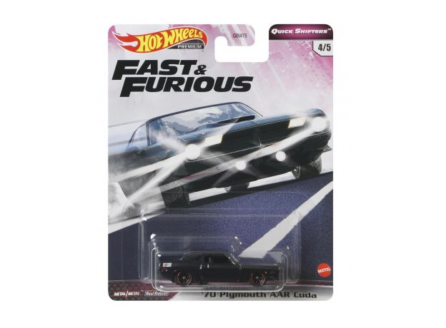 ماشین Hot Wheels سری Fast & Furious مدل 70 Plymouth AAR Cuda, image 