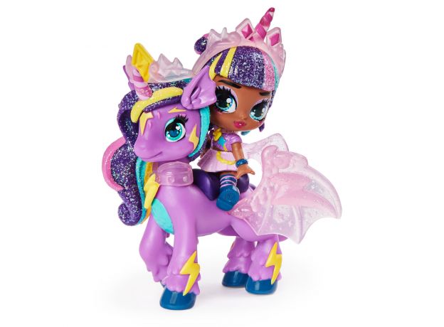 عروسک هچیمال پیکسی رایدر سورپرایز Hatchimals Pixies سری Riders مدل قلب بنفش و بال آبی, image 6