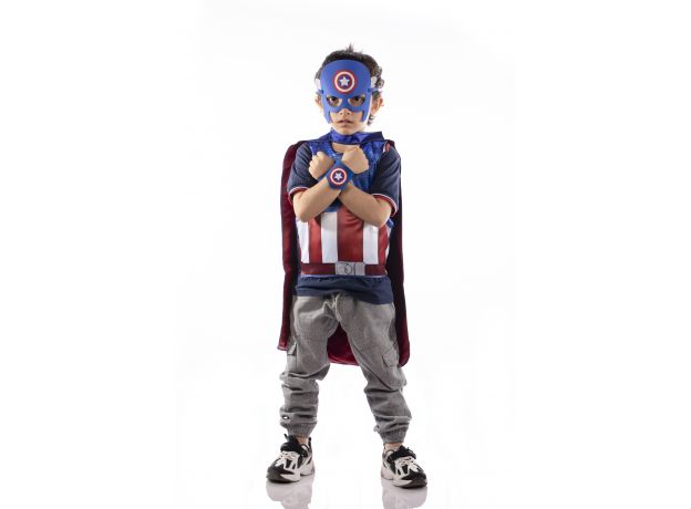 ماسک، شنل و مچ بند کاپیتان آمریکا, image 