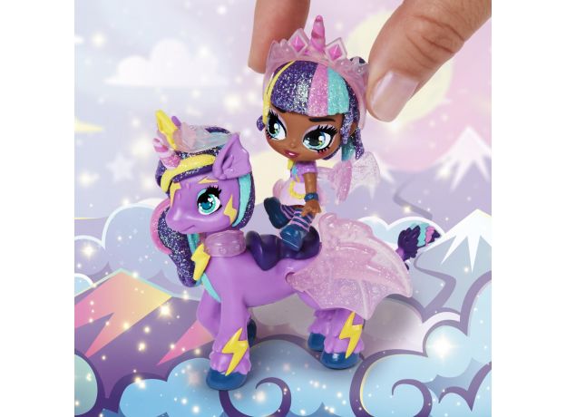 عروسک هچیمال پیکسی رایدر سورپرایز Hatchimals Pixies سری Riders مدل قلب بنفش و بال آبی, image 7