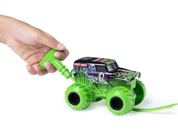 ماشین 15 سانتی Monster Jam سری Spin Rippers مدل Grave Digger, image 3