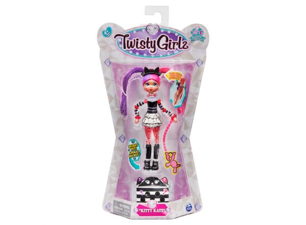 پک تکی عروسک دستبندی Twisty Girlz همراه با سوپرایز مدل Kitty Katt, image 