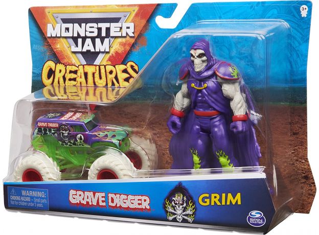 ماشین و فیگور Monster Jam با مقیاس 1:64 مدل Grim, تنوع: 6055108-Grim, image 6