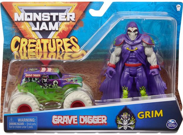 ماشین و فیگور Monster Jam با مقیاس 1:64 مدل Grim, تنوع: 6055108-Grim, image 