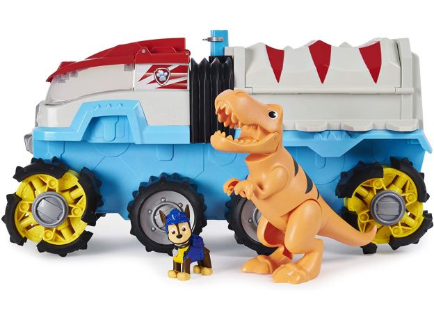 ست تراک بزرگ و فیگور سگ های نگهبان Paw Patrol سری Dino Rescue مدل Dino Patroller, image 7