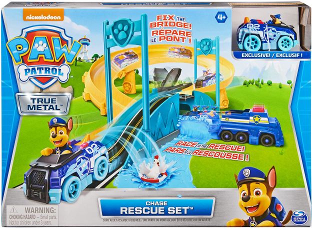 ست نجات چیس همراه با ماشین فلزی PAW Patrol, image 