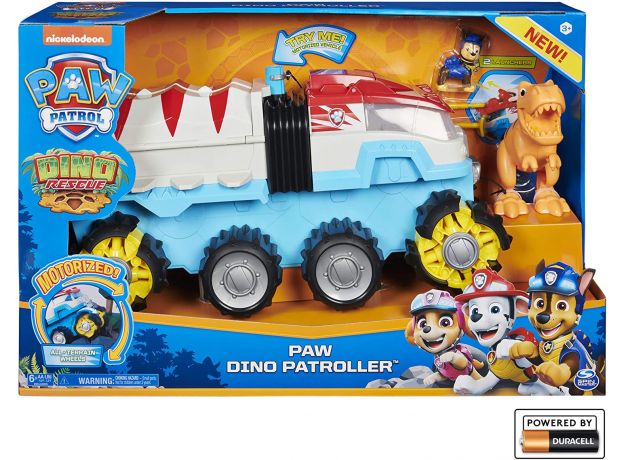 ست تراک بزرگ و فیگور سگ های نگهبان Paw Patrol سری Dino Rescue مدل Dino Patroller, image 