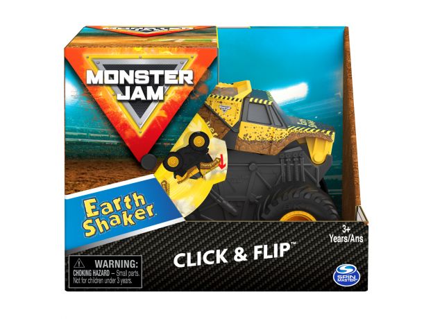 ماشین 15 سانتی Monster Jam سری Click and Flip مدل Earth Shaker, image 