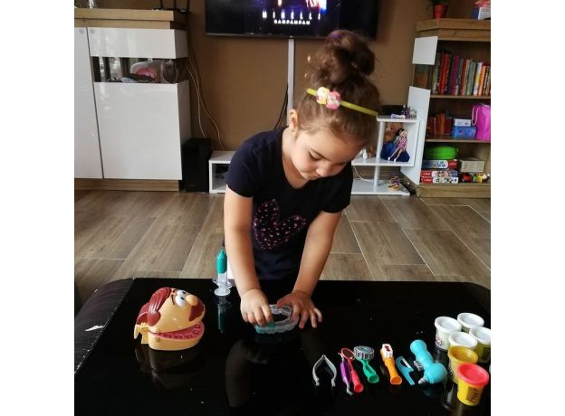 ست خمیربازی دندانپزشکی دکتر دریل مدل پر کردن دندان Play Doh, image 11
