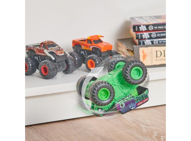 ماشین 15 سانتی Monster Jam سری Click and Flip مدل Grave Digger, image 5