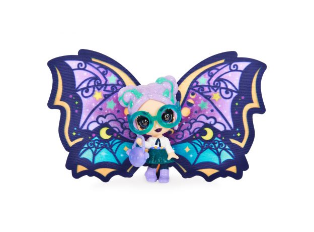 عروسک هچیمال پیکسی Hatchimals Pixies سری پروانه ای Wilder Wings مدل Midnight Mandie, image 3