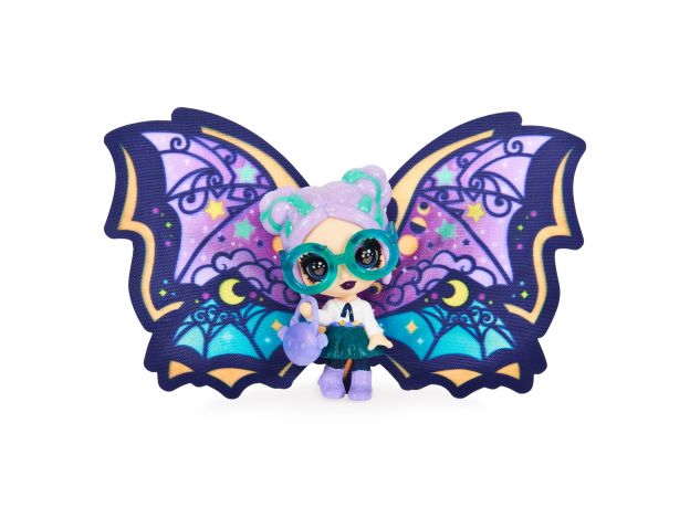 عروسک هچیمال پیکسی Hatchimals Pixies سری پروانه ای Wilder Wings مدل Midnight Mandie, image 3