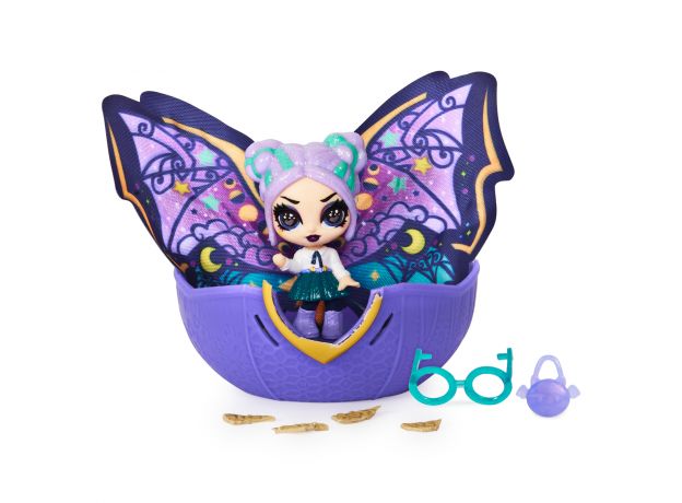 عروسک هچیمال پیکسی Hatchimals Pixies سری پروانه ای Wilder Wings مدل Midnight Mandie, image 4