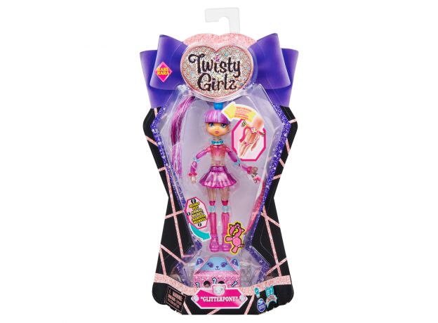 پک تکی عروسک دستبندی Twisty Girlz همراه با سوپرایز مدل Glitterpony, image 