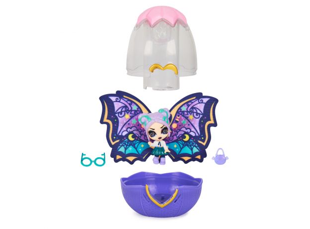 عروسک هچیمال پیکسی Hatchimals Pixies سری پروانه ای Wilder Wings مدل Midnight Mandie, image 2