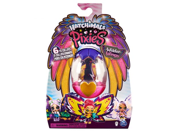 عروسک هچیمال پیکسی Hatchimals Pixies سری پروانه ای Wilder Wings مدل Sassy Skylee, image 