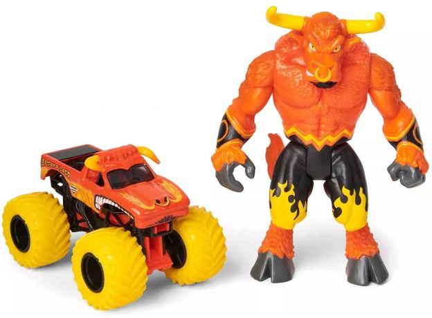 ست ماشین و فیگور Monster Jam سری Creatures با مقیاس 1:64 مدل Ei Toro Loco, تنوع: 6055107-Creatures, image 2