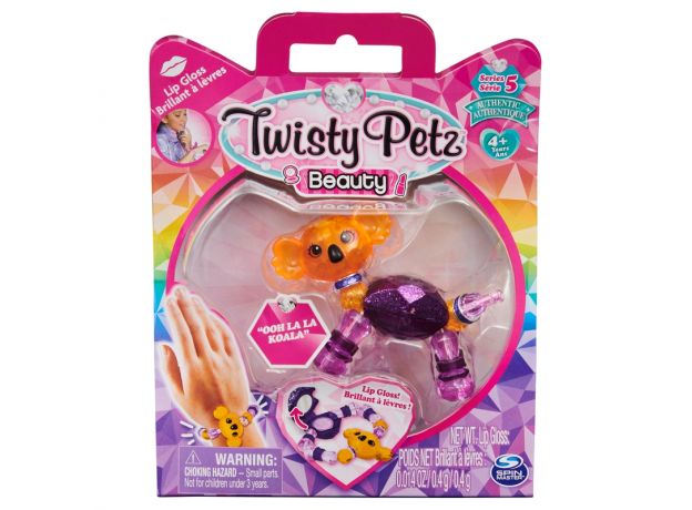 پک تکی دستبند درخشان Twisty Petz سری Makeup Beauty مدل Ooh La La Koala, image 