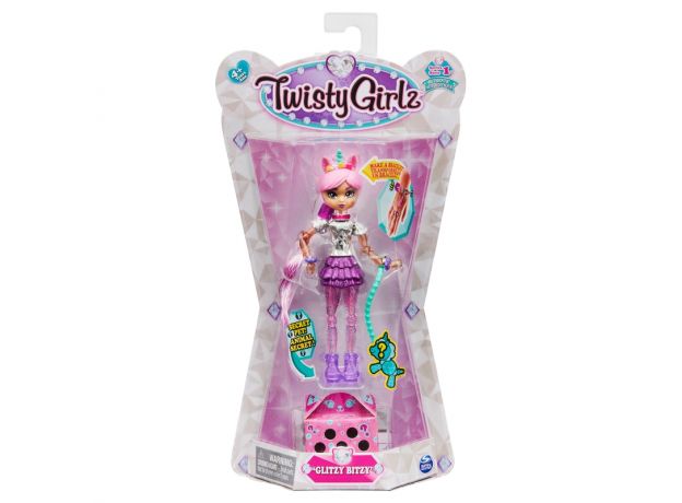 پک تکی عروسک دستبندی Twisty Girlz همراه با سوپرایز مدل Glitzy Bitzy, image 