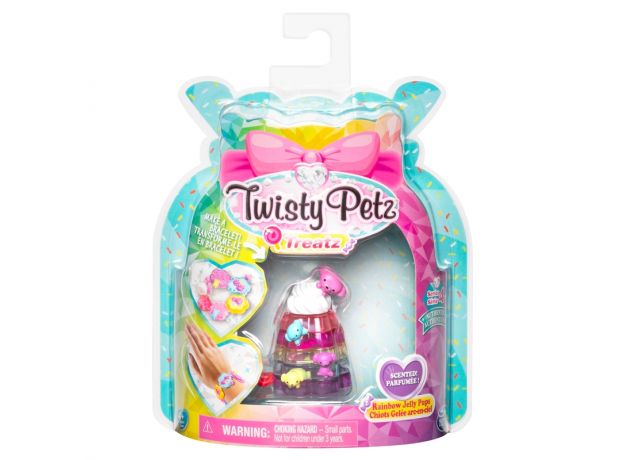 پک تکی دستبند درخشان معطر Twisty Petz سری Treatz مدل Rainbow Jelly Pups, image 