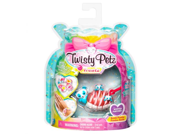 پک تکی دستبند درخشان معطر Twisty Petz سری Treatz مدل Sushi Pandas, image 