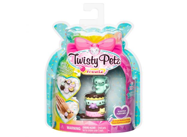 پک تکی دستبند درخشان معطر Twisty Petz سری Treatz مدل Ice Cream Sandwich Kittens, image 