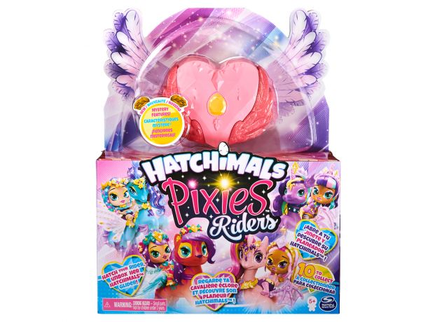 عروسک هچیمال پیکسی رایدر سورپرایز Hatchimals Pixies سری Riders مدل قلب گلبهی و بال گلبهی, image 