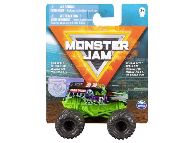 پک تکی ماشین Monster Jam با مقیاس 1:70مدل Grave Digger, تنوع: 6047123-Grave Digger, image 