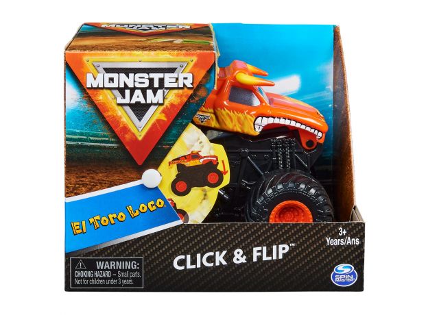 ماشین 15 سانتی Monster Jam سری Click and Flip مدل EL Toro Loco, image 