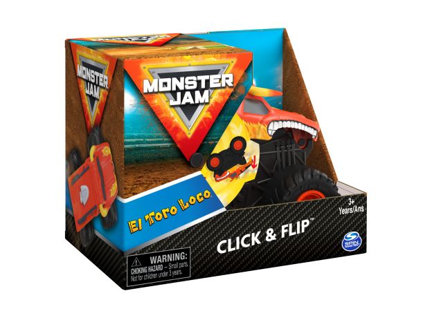 ماشین 15 سانتی Monster Jam سری Click and Flip مدل EL Toro Loco, image 7