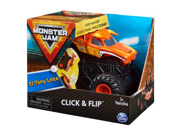 ماشین 15 سانتی Monster Jam سری Click and Flip مدل EL Toro Loco, image 6