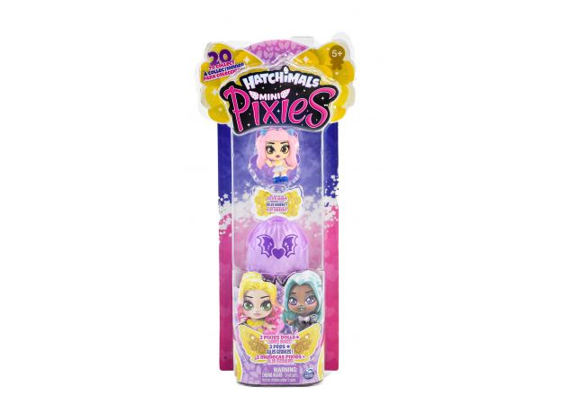 پک دوتایی عروسک های هچیمال مینی پیکسی سورپرایز Hatchimals Pixies Mini مدل Butterfly Ambra (بنفش), image 