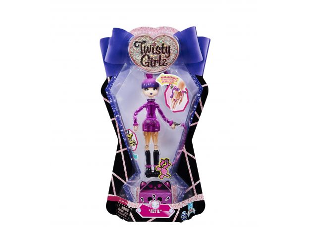پک تکی عروسک دستبندی Twisty Girlz همراه با سوپرایز مدل Jet B, image 