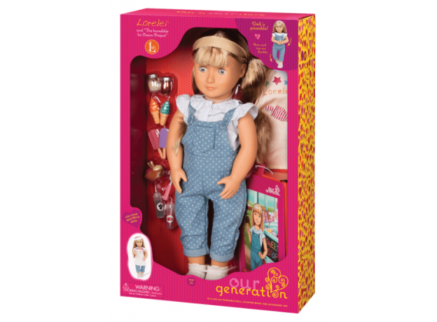 عروسک 46 سانتی OG مدل Lorelei همراه با کتاب, image 4