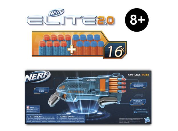 تفنگ نرف Nerf مدل Elite Warden DB-8, image 2