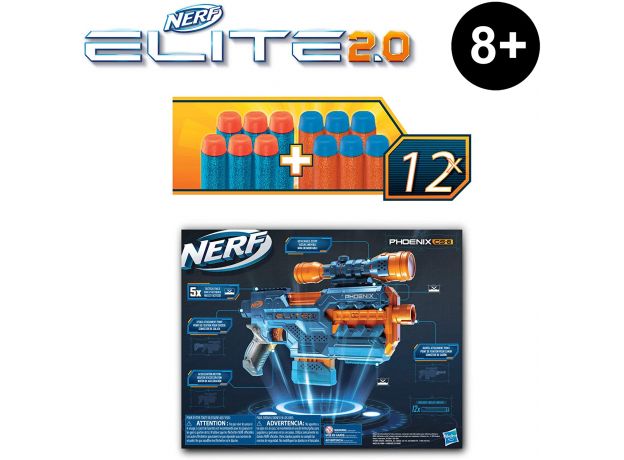 تفنگ نرف Nerf مدل Phoenix CS-6, image 13