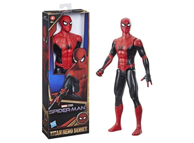 فیگور 30 سانتی اسپایدرمن لباس قرمز و مشکی سری Titan Hero فیلم Spider-Man 3, image 