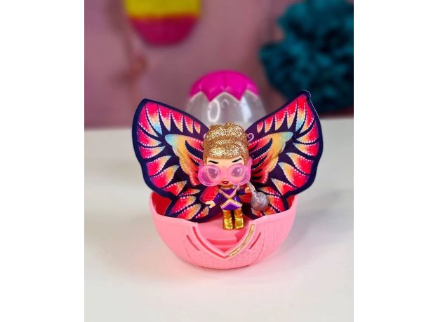 عروسک هچیمال پیکسی Hatchimals Pixies سری پروانه ای Wilder Wings مدل Groovy Ginny, image 8