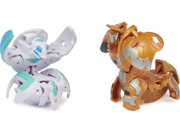 جعبه فلزی Baku-Tin با 2 باکوگان شانسی Bakugan آبی, image 4