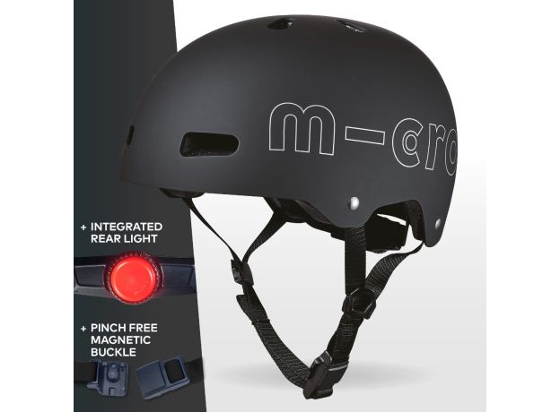 کلاه ایمنی مشکی مات مایکرو Micro سایز M, image 10