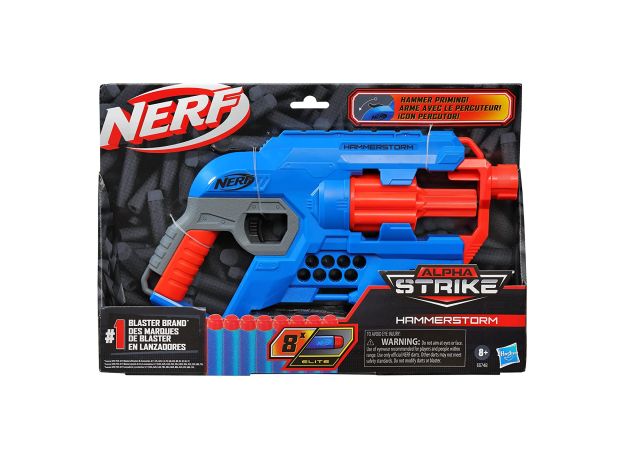 تفنگ نرف Nerf مدل Alpha Strike Hammerstorm مدل آبی, تنوع: E6748EU40-Blue, image 