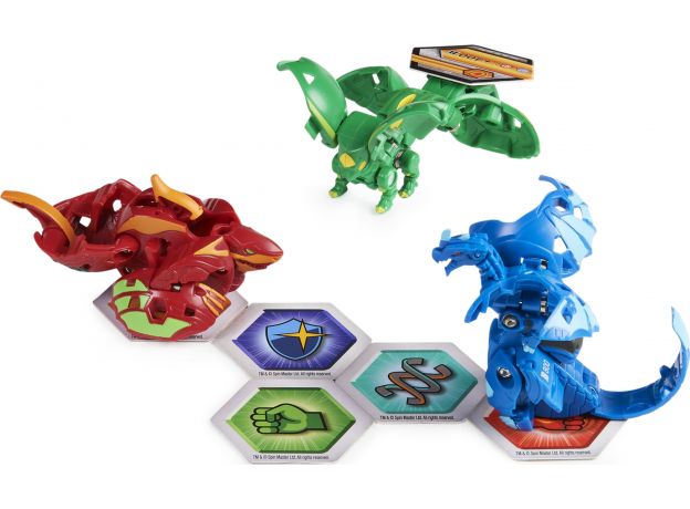 پک 3 تایی Starter باکوگان Bakugan مدل Fenneca سبز, image 4