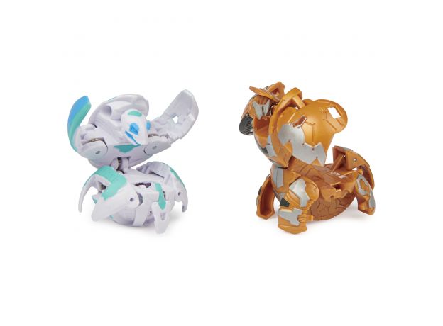 جعبه فلزی Baku-Tin با 2 باکوگان شانسی Bakugan آبی, image 5