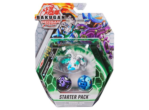 پک 3 تایی Starter باکوگان Bakugan مدل Pincitaur سفید, image 