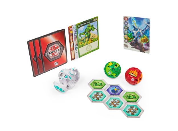 پک 3 تایی Starter باکوگان Bakugan مدل Sharktar سبز, image 2