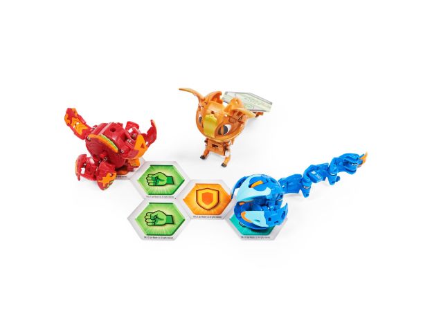 پک 3 تایی Starter باکوگان Bakugan مدل Ferascal طلایی, image 3