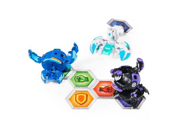 پک 3 تایی Starter باکوگان Bakugan مدل Pincitaur سفید, image 5