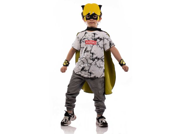 ماسک، شنل و مچ بند گربه سیاه, تنوع: TTD034-NR-Cat Noir, image 