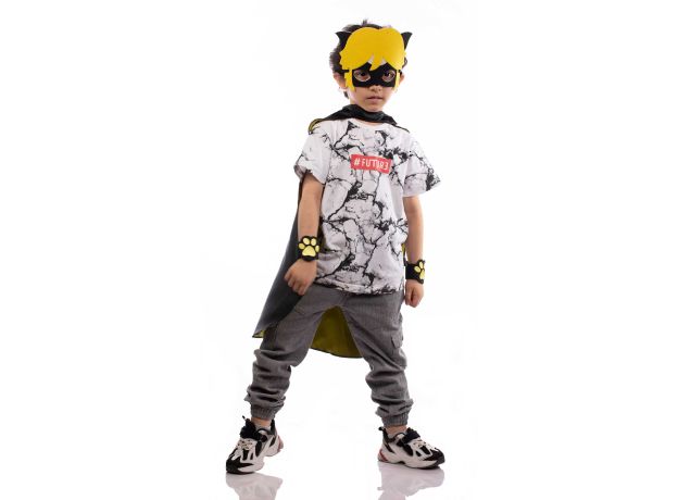 ماسک، شنل و مچ بند گربه سیاه, تنوع: TTD034-NR-Cat Noir, image 4