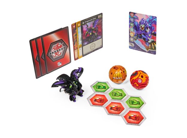 پک 3 تایی Starter باکوگان Bakugan مدل Dragonoid مشکی, image 4